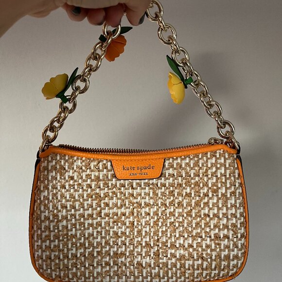 Kate Spade bag with floral chain - Picture 7 of 8